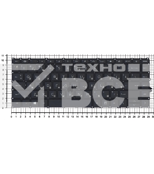 Клавиатура для ноутбука HP Elitebook 745 G7 745 G8 черная с подсветкой, без указателя