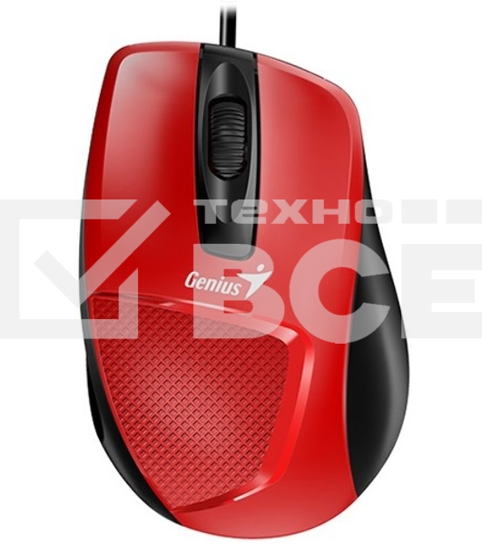Мышь проводная Genius DX-150X красный, 1000 dpi, USB, кнопки - 3