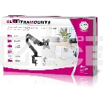 Кронштейн для мониторов Ultramounts UM728 черный 17'-27' макс.7кг крепление к столешнице поворот и наклон, фото16