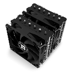 Кулер для процессора Thermalright Peerless Assassin 120 SE черный (4-pin PWM, 155мм, Ni/Cu, 6x6мм, 2x120мм, 66.17CFM, 25.6dBA, 1550RPM, S: 1200, 1700, 1851, 115X, AM4, AM5, silver, black), фото3