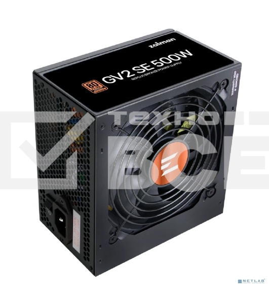 Блок питания Zalman ZM500-GV2SE, 500Вт, 80 PLUS Bronze, 120мм, черный