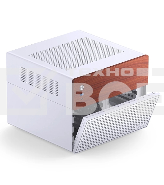 Корпус без блока питания JONSBO N4, Mini-Tower, 1x120mm, 1xUSB-A 3.0 + 1xUSB-C 3.2, SFX PSU Support, mATX, mITX White