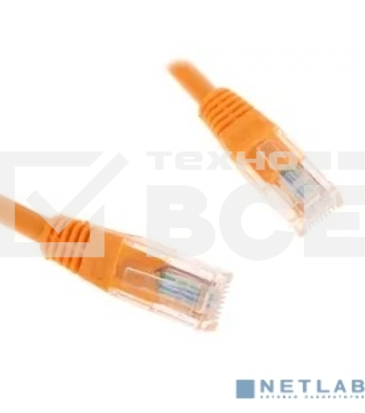 Патч-корд UTP Cablexpert cat.5e, 0.25м, литой, многожильный, оранжевый