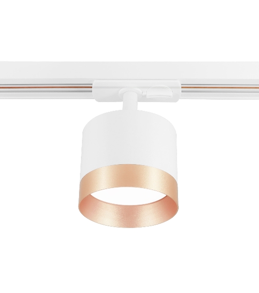 Трековый однофазный светильник Ambrella light GL5361 WH/GD белый/золото GX53 max 12W