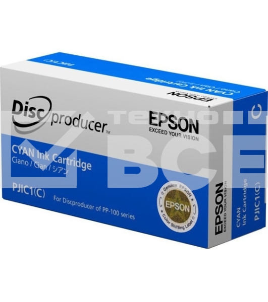 Картридж струйный PJIC1(C) голубой INK CARTRIDGE PP-100