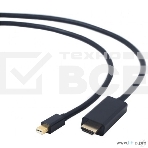Кабель Cablexpert mDP-HDMI, 20M/19M, 1.8м, черный, позол.разъемы, пакет (CC-mDP-HDMI-6), фото2