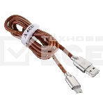 Кабель USB ACD-Allure Type-C ~ USB-A Кожа, 1м, коричневый (ACD-U926-C2N), фото4