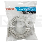 Патч-корд Buro Basic UTP 4 пары cat6 CCA molded 10м серый RJ-45 (m)-RJ-45 (m), фото2