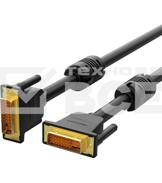 Кабель Vention DVI-D Dual link 25M/25M с ферритовым фильтром - 2м.