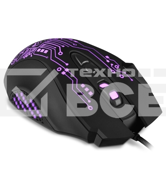 Мышь проводная SVEN RX-G715 черный, 3200 dpi, USB, кнопки - 8