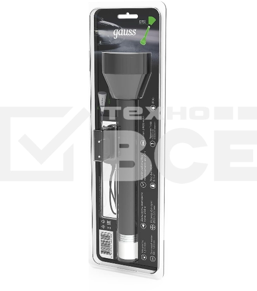 Фонарь ручной модель GFL201 5.5W 180lm Li-ion 2400mAh LED 1/10/40