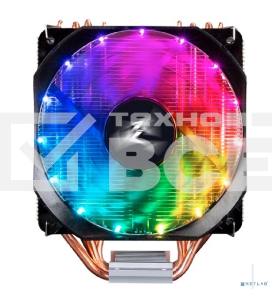 Кулер для процессора Zalman CNPS9X OPTIMA RGB серебристый/черный, 120 мм, алюминий/медь, 1500 об/мин, 26 дБ, 4 pin, 180 Вт, 156 мм