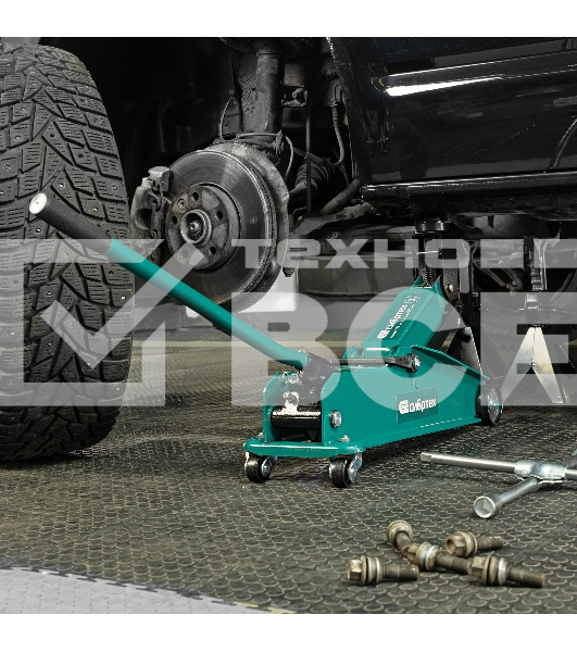 Домкрат гидравлический подкатной, 3 т, 192-532 мм, SUV Сибртех