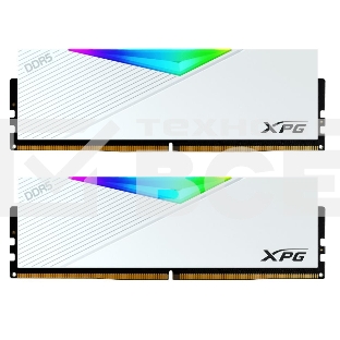Оперативная память XPG Lancer, DDR5, 32GB (2x16GB), 6800MHz, CL34, с радиаторами, RGB, белый