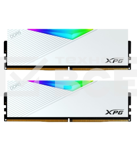 Оперативная память XPG Lancer, DDR5, 32GB (2x16GB), 6800MHz, CL34, с радиаторами, RGB, белый