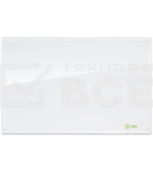 Доска стеклянная Cactus CS-GBD-90X120-UWT-TM Сквозное крепление стеклянная ультра белый 90x120см стекло крепления