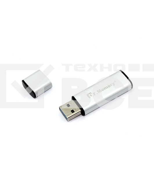 Флешка USB Dr. Memory 009 8Гб, USB 3.0, серебристый