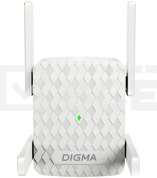 Повторитель беспроводного сигнала Digma D-WR400 AC1200 10/100BASE-TX/Wi-Fi белый
