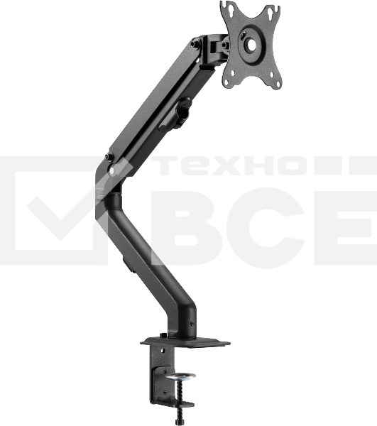 Кронштейн для мониторов Ultramounts UM728 черный 17'-27' макс.7кг крепление к столешнице поворот и наклон