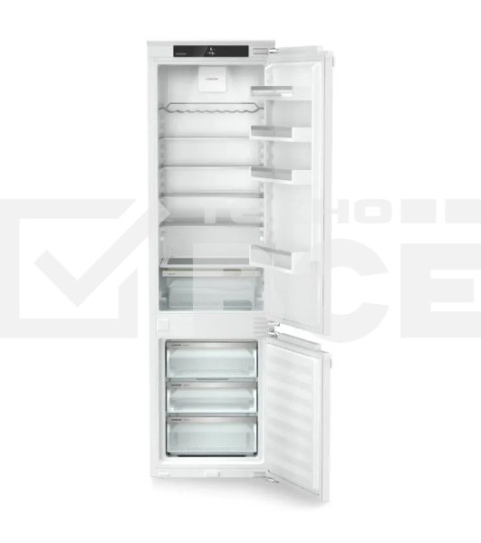 Встраиваемый холодильник Liebherr Pure, ниша 194 см, EasyFresh, МК NoFrost 3 контейнера, сенсорный дисплей Touch, door-on-door.