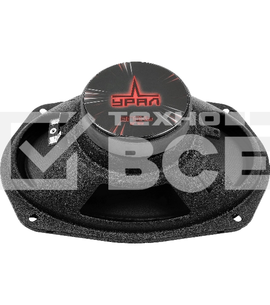 Колонки автомобильные Ural Огонь ОГ-69 (без решетки) 180Вт 93дБ 4Ом 16x23см (6x9дюйм) (ком.:2кол.) широкополосные однополосные