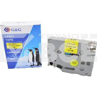 Картридж ленточный G&G GG-TZE631 черный на желтом 12x8 для Brother 1010/1260VP/1830VP/9700PC