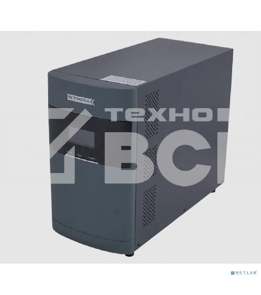 Источник бесперебойного питания STARK SC 2000 Online (8/12A) ИБП 2000 ВА/1600 Вт Online, Напольный, 110-300В, 4 х ЕВРО, Smart-slot, USB, RS232, ЕРО, БЕЗ АКБ - внешние батареи 6 шт до 240 Ач