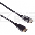 Кабель аудио-видео Buro HDMI (m)/HDMI (m) 1.8м. феррит.кольца позолоченные контакты черный, фото 1
