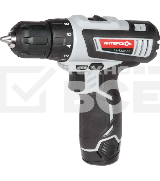 Дрель-шуруповерт аккумуляторная Интерскол ДА-12ЭР-01 Аккумуляторная, Кейс