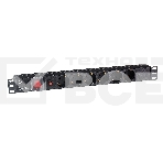 Блок розеток горизонтальный ExeGate ServerPro PDU-19H605 Al-6S-C14-SW-O, 19