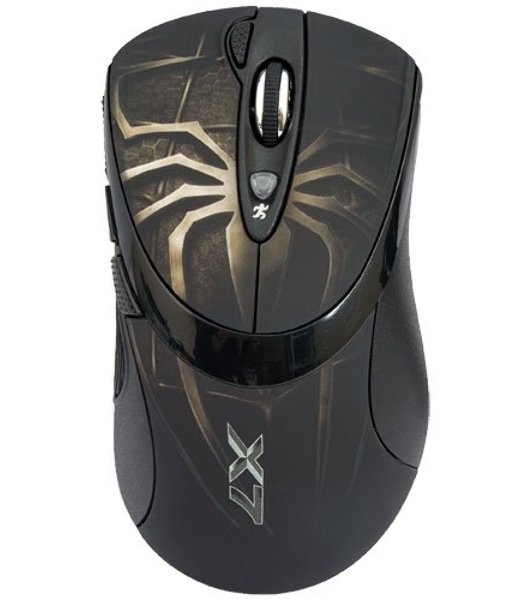 Мышь проводная A4Tech XL-747H коричневый, 3600 dpi, USB, кнопки - 7