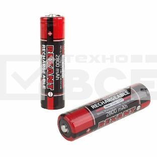 Аккумулятор 18650 с защитой Li-ion 2800 mAH 3.7 В 1 шт. блистер Rexant