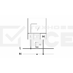 Реле напряжения CP-721-1 (однофазное; цифровая индикация; напряжение питания 50-450В контакт 1NO 63А встроен. таймер регистрация аварий в памяти индикация текущего напряжения) (аналог УЗМ) F&F EA04.009.013, фото 1