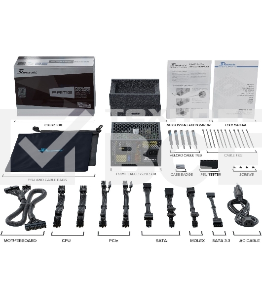 Блок питания SEASONIC PRIME Fanless PX-500 SSR-500PL