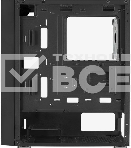 Компьютерный корпус Aerocool / Formula Graphite-G-BK-v2 черный без БП ATX 3x140mm 2xUSB3.0 audio