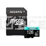 Карта памяти MICRO SDXC 128GB W/AD. AUSDX128GUI3V30SA2-RA1 ADATA, фото 1