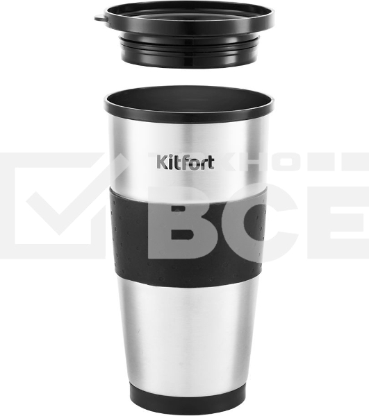 Кофеварка капельная Kitfort KT-729 черный/серебристый, исп. кофе - молотый, 0.35 л, 650 Вт.