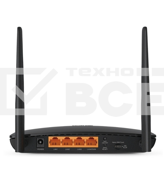 Роутер беспроводной TP-Link Archer MR400 AC1200 10/100BASE-TX/4G черный