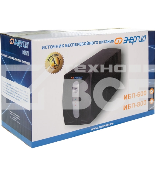 Источник бесперебойного питания ЭНЕРГИЯ 800 входное напряжение 165-275В
