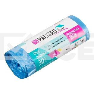 Пакеты для мусора Home Palisad 30 л x 30 шт. голубые