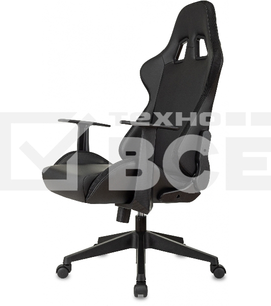 Кресло игровое Zombie GAME RGb черный эко.кожа/ткань крестов. пластик