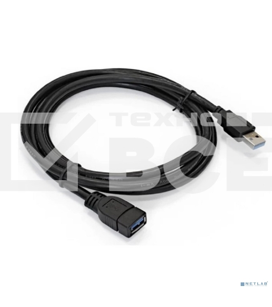 Удлинитель USB 3.0 ExeGate EX-CC-USB3-AMAF-0.15L (Am/Af, угловой 90-градусный коннектор (горизонтальный левый), 0,15м)