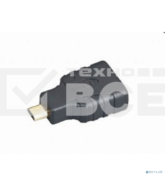 Переходник Gembird Переходник HDMI-microHDMI 19F/19M, золотые разъемы, пакет