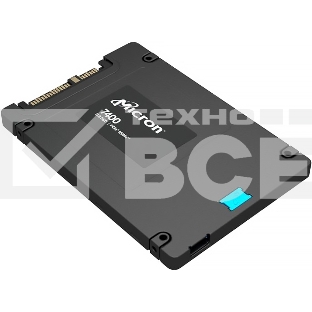 Накопитель SSD Micron 7400 Pro, 3840Gb, 2.5', U.3, PCIe 4.0 x4, NVMe, R/W 6600/3500
