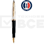 Ручка шариковая Waterman Carene De Luxe (CWS0700000) Black Silver GT M син. черн. подар.кор., фото 1