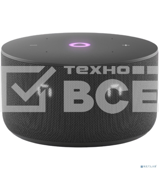 Умная колонка Yandex Станция Мини 3 Алиса черный 12W 1.0 BT/Wi-Fi
