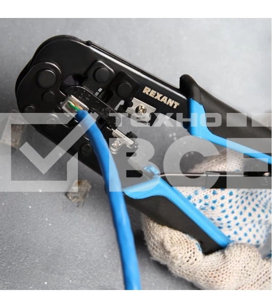 Кримпер для обжима Rexant HT-568R (12-3432-1) 8P8C / 6P6C (HT-568R) (TL-568R)