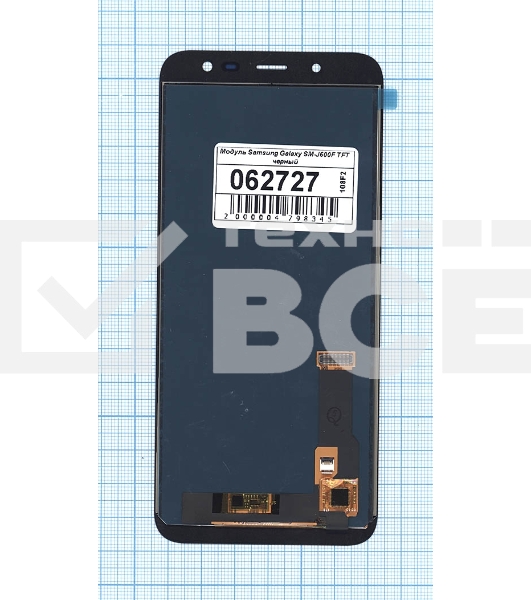 Дисплей для Samsung Galaxy J6 2018 SM-J600F в сборе с тачскрином (TFT) черный