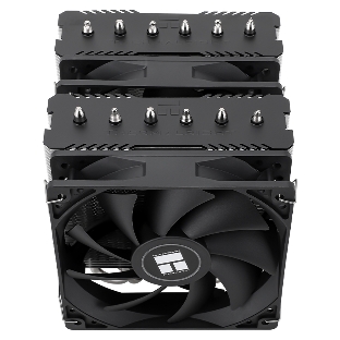 Кулер для процессора Thermalright Peerless Assassin 120 SE черный (4-pin PWM, 155мм, Ni/Cu, 6x6мм, 2x120мм, 66.17CFM, 25.6dBA, 1550RPM, S: 1200, 1700, 1851, 115X, AM4, AM5, silver, black)