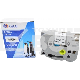 Картридж ленточный G&G GG-TZES251 черный на белом 24x8 для Brother 1010/1280/1280VP/2700VP